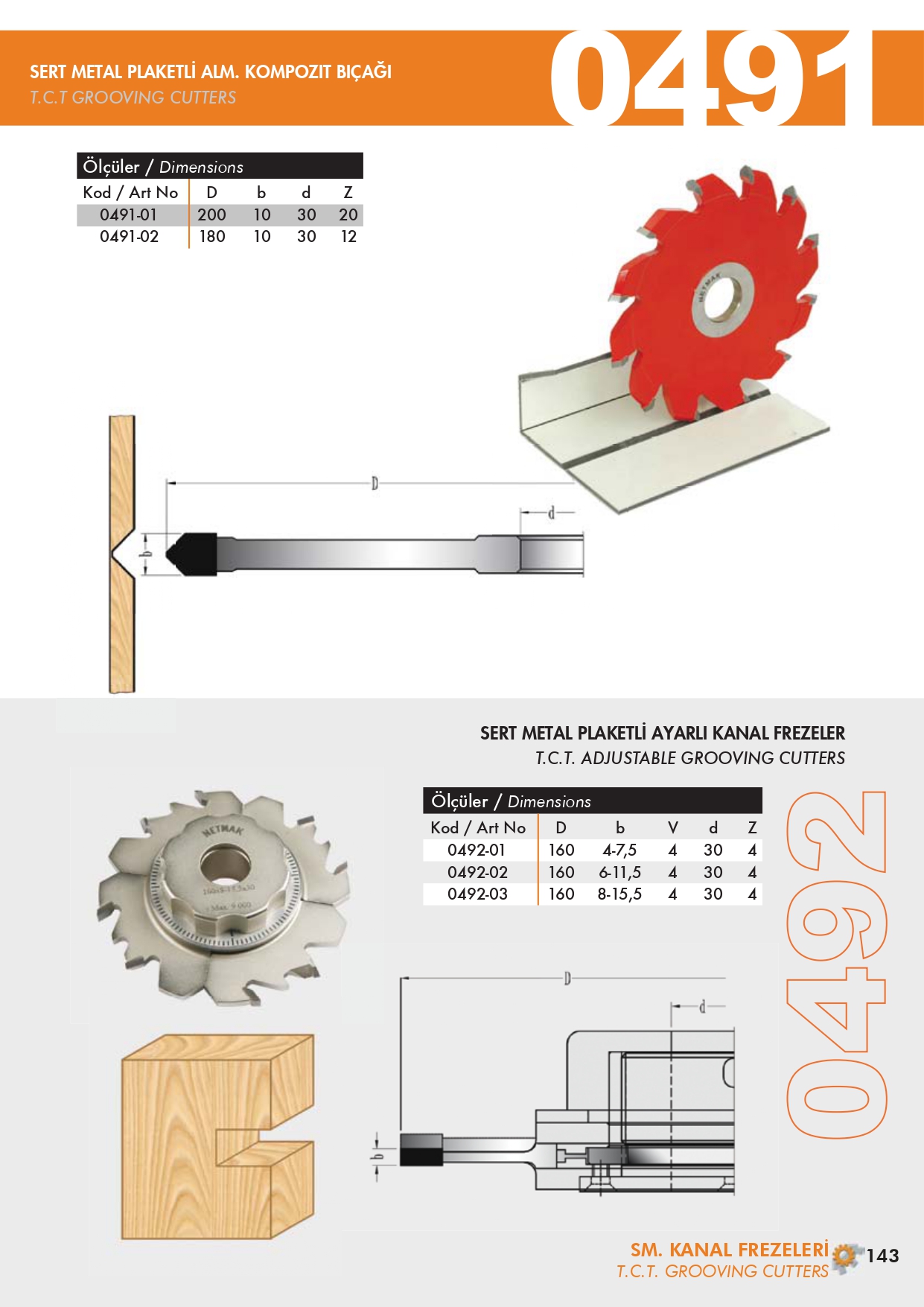 0491, 0492 Sert Metal Plaketli Alm. Kompozit Bıçağı